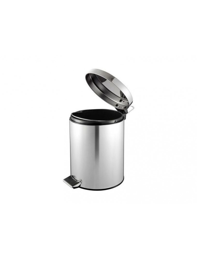 Secchio A Pedale Inox Mediclinics 3L – Tondo, AISI 430, Per Bagni Pubblici E Uffici