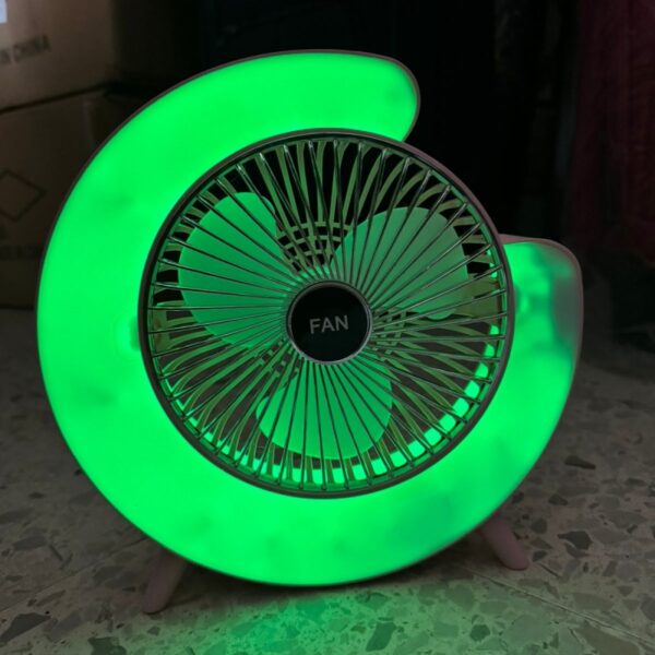 Ventilateur de Bureau FAN Bleu – Image 3