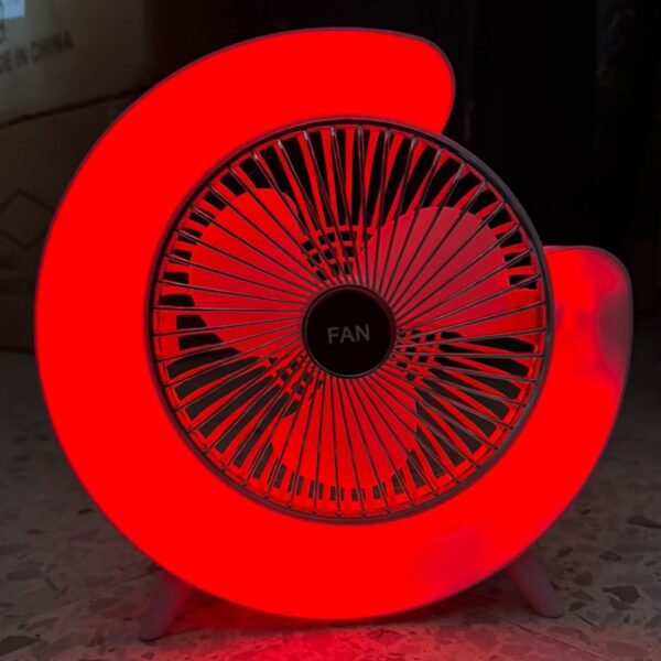 Ventilateur de Bureau FAN Bleu – Image 4