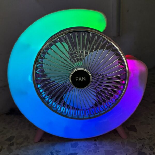 Ventilateur de Bureau FAN Bleu – Image 9