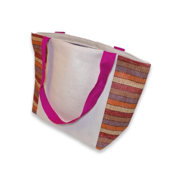 Set de Plage Coloré (Chapeau, Sac, Tapis et Petite Trousse) – Image 2