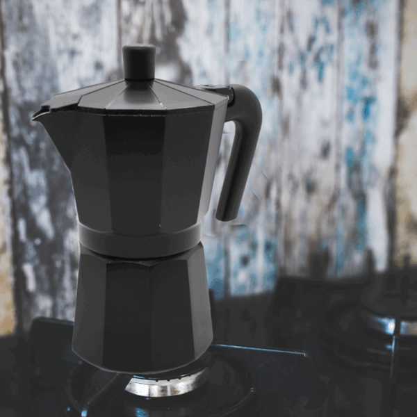 Cafetière Italienne Moka Noir – Image 3