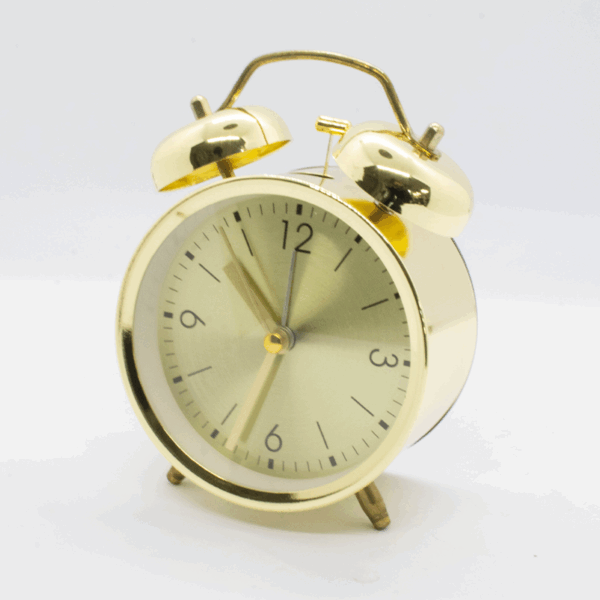 Réveil Vintage TwinBell Or