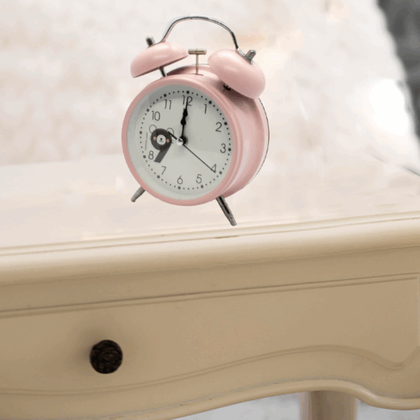 Réveil Rétro TwinBell Rose – Image 2