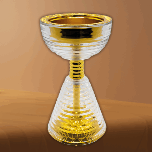 Encensoir Impérial en Verre et Or – Image 2