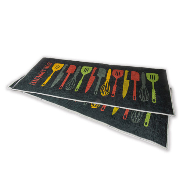 Set de 2 Tapis Cuisine Motif 3