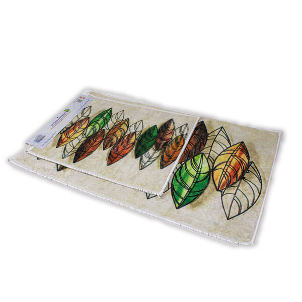Set de 2 Tapis Salle de Bain Motif 7
