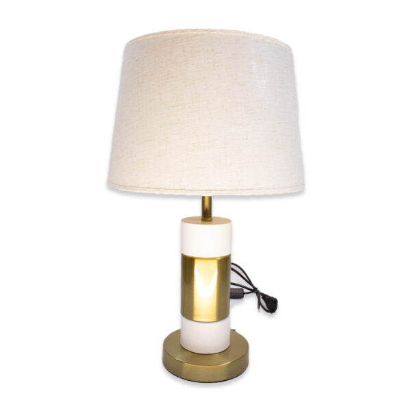 Lampe Elégance Blanc & Doré
