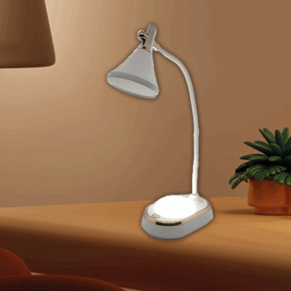 Lampe de Bureau Blanc Motif 1 – Image 3