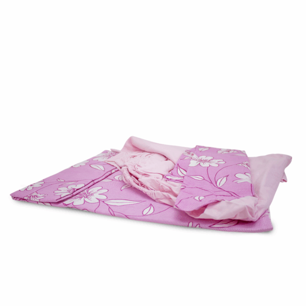 Parure de lit une place 3 pièces Motif 1 rose floral – Image 3