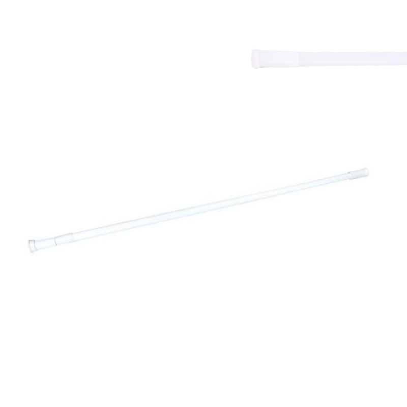 Tringle Télescopique 140 cm – 260 cm pour Rideau de Douche Blanc – Image 4