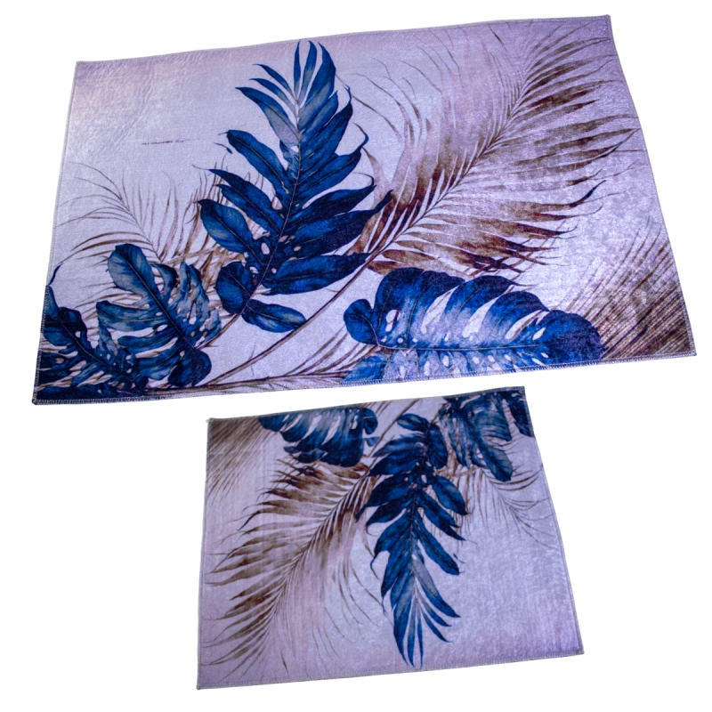 Set de 2 Tapis Salle de Bain Motif 9