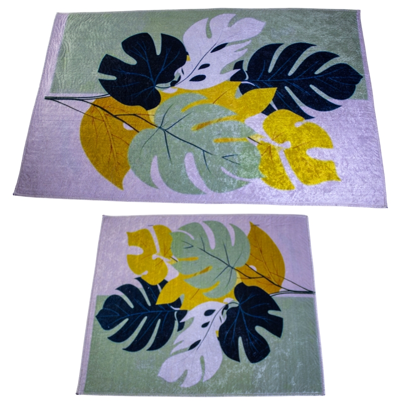 Set de 2 Tapis Salle de Bain Motif 11