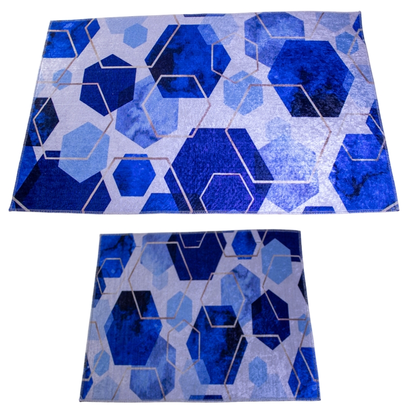 Set de 2 Tapis Salle de Bain Motif 12