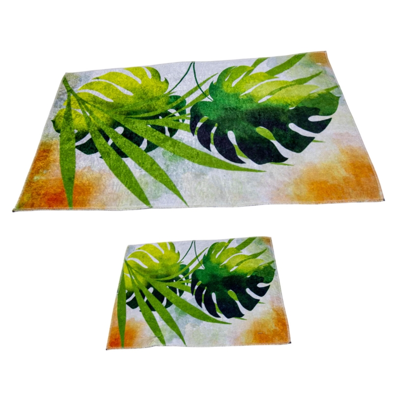 Set de 2 Tapis Salle de Bain Motif 19