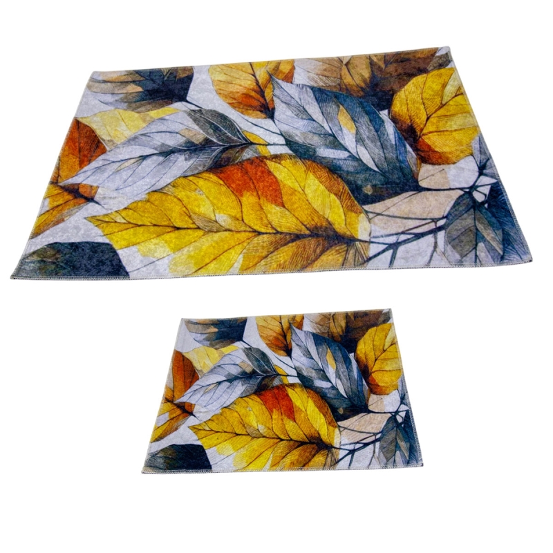 Set de 2 Tapis Salle de Bain Motif 20