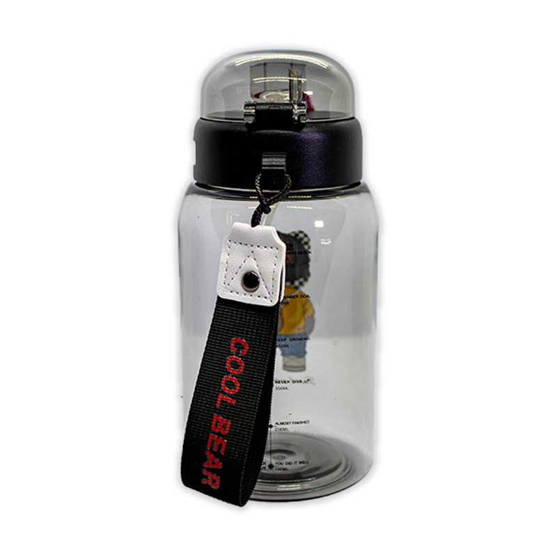 Bouteille à Paille 760 ml pour Enfant Noir & Rouge – Image 4