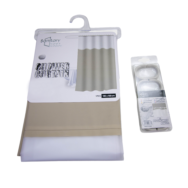 Rideau de Douche 180 cm × 180 cm avec 12 Anneaux Motif 5