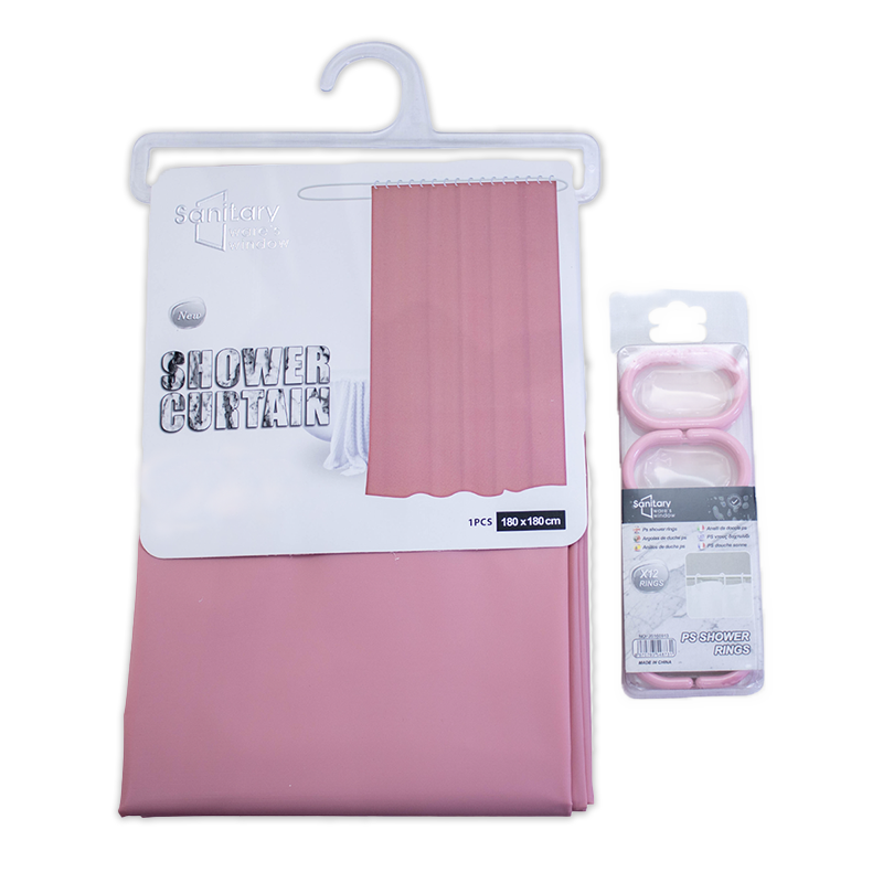 Rideau de Douche 180 cm × 180 cm avec 12 Anneaux Motif 6