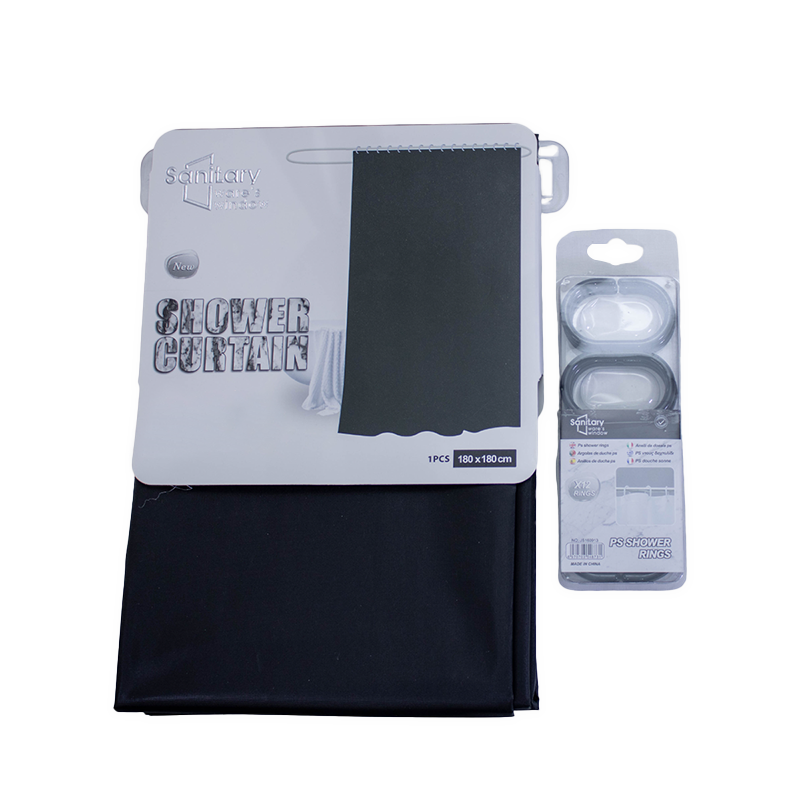 Rideau de Douche 180 cm × 180 cm avec 12 Anneaux Motif 9