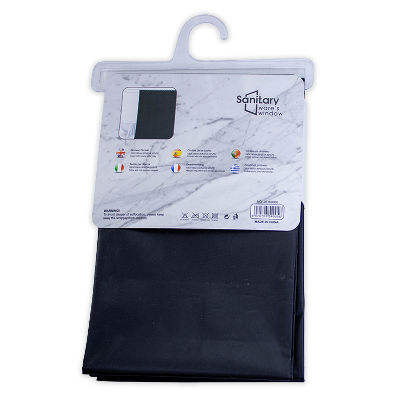 Rideau de Douche 180 cm × 180 cm avec 12 Anneaux Motif 9 – Image 2