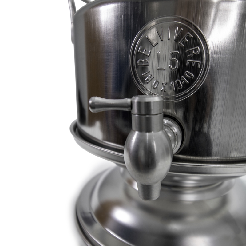 Citerne d’Huile Belvivere en Inox 18/10 de 5 Litres avec Support – Image 2